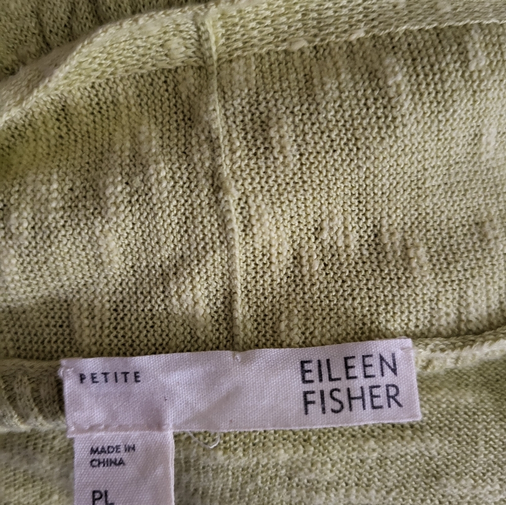 Eileen Fisher Womens Linen Cotton Blend Long Sweater Sz PL - Picture 5 of 5